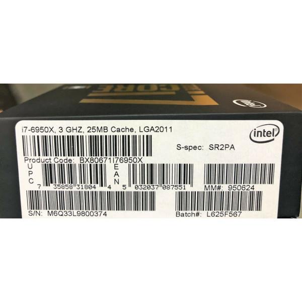 Intel BX80671I76950X SR2PA Core i7-6950X Processor Extreme Edition New Retail Box