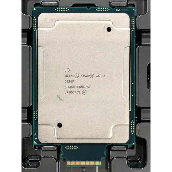 Intel CD8067303593400 SR3KE Xeon Gold 6126F Processor 19.25M Cache, 2.60 GHz New Bulk Packaging