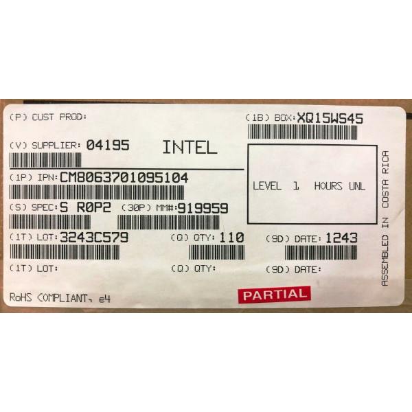 Intel CM8063701095104 SR0P2 Core i5-3450S Processor 6M Cache up to 3.50 GHz New Bulk Packaging