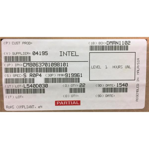 Intel CM8063701098101 SR0P4 Xeon Processor E3-1230 v2 8M Cache 3.30 GHz New Bulk Packaging