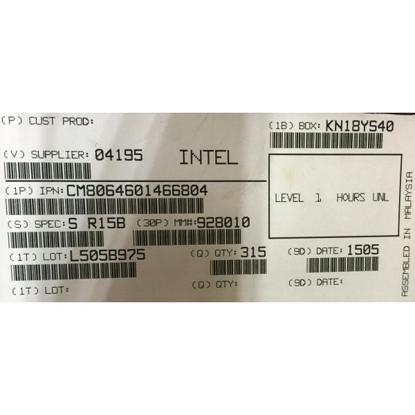 Intel CM8064601466804 SR15B Xeon Processor E3-1285L v3 8M Cache, 3.10 GHz New Bulk Packaging