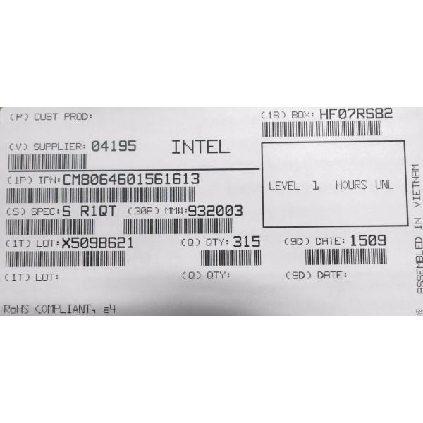 Intel CM8064601561613 SR1QT Core i5-4690T Processor 6M Cache, up to 3.50 GHz New Bulk Packaging