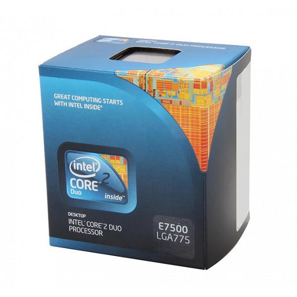 Intel BX80571E7500 SLGTE Core 2 Duo E7500 3M Cache, 2.93 GHz, 1066MHz New Retail Box