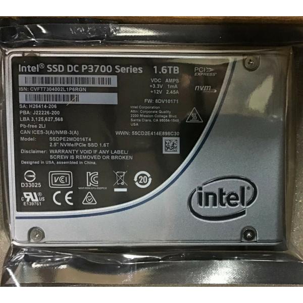 Intel SSDPE2MD016T410 SSD DC P3700 Series 1.6TB, 2.5in PCIe 3.0, 20nm, MLC New Bulk Packaging