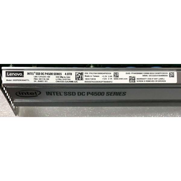 Intel SSDPEDKX040T7LT SSD DC P4500 SERIES 4.0TB 1/2 Height PCIe 3.1 x4, 3D1New Bulk Packaging