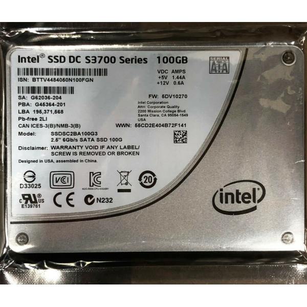Intel SSDSC2BA100G3 SSD DC S3700 Series 100GB, 2.5in SATA 6Gb/s, 25nm, MLC New Bulk Packaging
